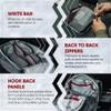 Vertx Overflow Pouches, Mesh Zipper Pouch for Tactical Gear, Backpack Accessories, Storage of Cables, Tool Kits, EDC Survival Bug Out Gear, 2 Pack, Ash Grey, Large view 3