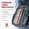 Vertx Overflow Pouches, Mesh Zipper Pouch for Tactical Gear, Backpack Accessories, Storage of Cables, Tool Kits, EDC Survival Bug Out Gear, 2 Pack, Ash Grey, Large view 4