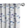 Ambesonne Animal Window Curtains, Little Fishes Watercolors Ocean Underwater Life Marine Theme Art, Lightweight Decor 2-Panel Set with Rod Pocket, Pair of - 28" x 84", Blue view 1