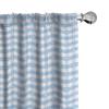 Ambesonne Checkered Curtains, Gingham Motif with Little Hearts Pastel Blue Shower Theme, Window Treatments 2 Panel Set for Living Room Bedroom, Pair of - 28" x 63", Blue view 1