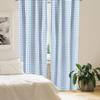 Ambesonne Checkered Curtains, Gingham Motif with Little Hearts Pastel Blue Shower Theme, Window Treatments 2 Panel Set for Living Room Bedroom, Pair of - 28" x 63", Blue view 4