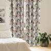 Ambesonne Cartoon Window Curtains, Repeating Pattern of Forest Animals and Bear Owl Squirrel Motif, Lightweight Decor 2-Panel Set with Rod Pocket, Pair of - 28" x 84", Coconut view 4