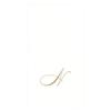 Caspari White Pearl & Gold Paper Linen Boxed Guest Towel Napkins in Letter N - Two Packs of 24 view 1