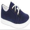 Footsaver Woman Dice 89172 Navy/Canvas Canvas 9.5 X-Wide (2E) US view 1
