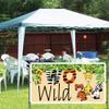2nd - Two Wild Waterproof Vinyl Happy 2nd (Stock, 2x4 Feet) view 2