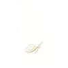 Caspari White Pearl & Gold Paper Linen Boxed Guest Towel Napkins in Letter A - Three Packs of 24 view 1