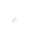 Caspari White Pearl & Gold Paper Linen Boxed Guest Towel Napkins in Letter O - Two Packs of 24 view 1