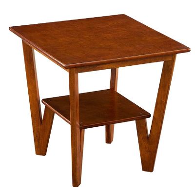 Coffee Tables WFF Side Table, Solid Wood, Square Sofa Table, Living Room, Bedroom - Brown