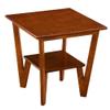 Coffee Tables WFF Side Table, Solid Wood, Square Sofa Table, Living Room, Bedroom - Brown view 1