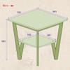 Coffee Tables WFF Side Table, Solid Wood, Square Sofa Table, Living Room, Bedroom - Brown view 3