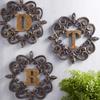 47th and Main Distressed Wooden Monogram Letters Wall Art Decor, 16 Inch (L) view 2