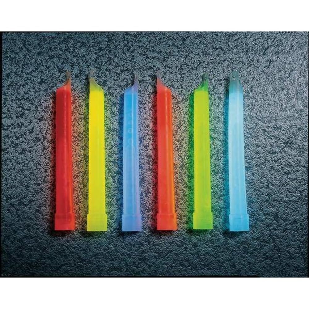 Cyalume Technologies 386-8724O Lightstick, Red, 6 in. L, 12 hr, PK10 Lighting