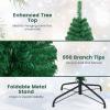 Artificial Xmas Pine Easy Assembly, Christmas Tree with Solid Metal Legs, Idea for Indoor and Outdoor Holiday Decoration, Green (7 FT) view 3
