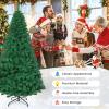 Artificial Xmas Pine Easy Assembly, Christmas Tree with Solid Metal Legs, Idea for Indoor and Outdoor Holiday Decoration, Green (7 FT) view 4