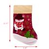 FixtureDisplays 14X9" Xmas Stocking Sack Snowman Christmas Gift Bag Hanging Gift Stocking Bag 15026-SNOWMAN-2D view 2