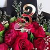 Elegant Mirror Acrylic Standing Table Numbers, Mirrored Wedding Decor (Gold, 1-10) view 2