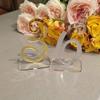 Elegant Mirror Acrylic Standing Table Numbers, Mirrored Wedding Decor (Gold, 1-10) view 3