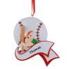 Baseball Player Ornament - Personalized Boy Baseball Christmas Ornament, Sports Ornament with Name, Keepsake Gift for MLB Baseball Team - Free Customization view 1