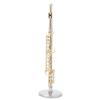 11cm Miniature Gold Flute Model, Mini Gold Flute Instrument Model with Storage Box for Desk Shelf Decor Ornaments Gift Idea view 1