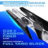 Dalstrong Chef Knife - 8.5 inch - Quantum 1 Series - Ultra-Sharp - American Forged BD1N-VX Hyper Steel - Carbon Fibre G10 Hybrid Handle - Premium Kitchen Knife - Leather Sheath view 3
