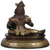 Exotic India Butter-Loving Krishna - Brass Statue - Color Amazing Brown Gold Color view 4