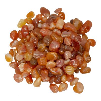 Hypnotic Gems Materials: 18 lbs Carnelian Tumbled Stones from Botswana - Extra Small - 0.5" to 0.75" - Polished Rocks and Gemstones for Art, Crafts, Fountains, Crystal Healing and More!
