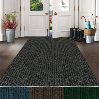 Koeckritz Non Slip Standing Mat Kitchen Rug, Anti Fatigue Comfort Flooring, Commercial Grade Pads, Ergonomic Floor Pad (Charcoal, 4' x 9')