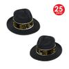 Beistle New Years Hats, One Size, Black/Gold/White view 2