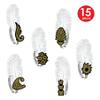 Beistle New Years Hats, One Size, Black/Gold/White view 3