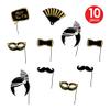 Beistle New Years Hats, One Size, Black/Gold/White view 4