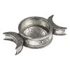 Alchemy Of England Triple Moon Trinket Dish / Candle Holder, Silver, Resin, Tabletop, Textured Finish, Casual Home Decor, Ritualistic / Ceremonial view 1