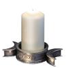 Alchemy Of England Triple Moon Trinket Dish / Candle Holder, Silver, Resin, Tabletop, Textured Finish, Casual Home Decor, Ritualistic / Ceremonial view 3