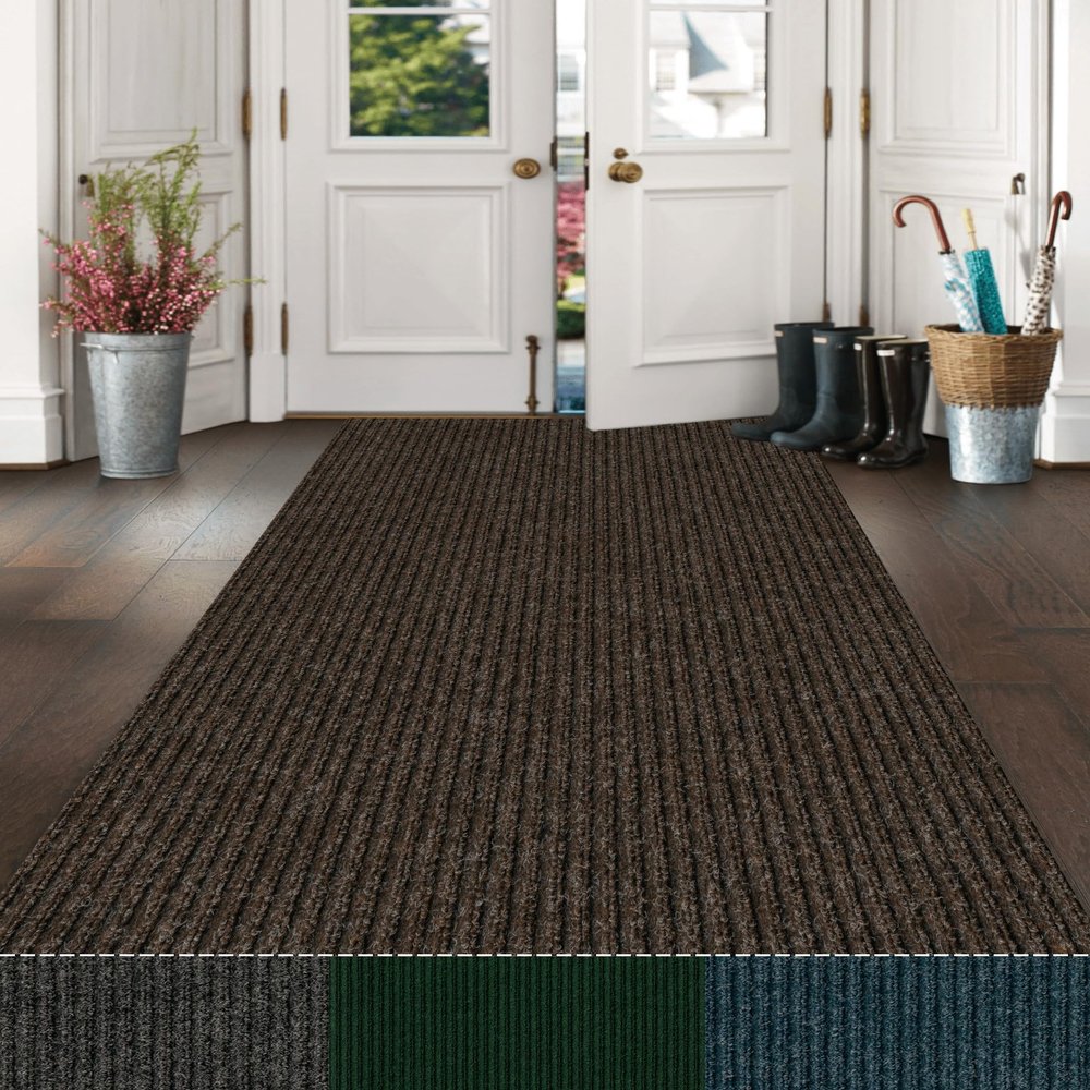 KOECKRITZ Non Slip Standing Mat Kitchen Rug, Anti Fatigue Comfort Flooring, Commercial Grade Pads, Ergonomic Floor Pad (Brown, 4' x 8')