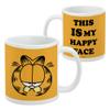 Garfield This IS My Happy Face Ceramic Coffee Mug, Novelty Gift Mugs for Coffee, Tea and Hot Drinks, 11oz, White view 2