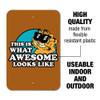 GRAPHICS & MORE Garfield This is What Awesome Looks Like Home Business Office Sign view 2