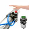 NKAIKE Aluminum Can Crusher, Heavy Duty Pneumatic Cylinder Soda Beer Can Crusher, Eco-Friendly Recycling Tool (Countertop Button Valve) view 2