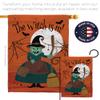 Breeze Decor HS191024-BO-03 Witch is in Fall Halloween Decorative Vertical House 28" x 40", Large Flag Set w Indoor Hanger view 4