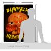 Breeze Decor HS192125-BO-03 Pumpkin Patch Fall Halloween Decorative Vertical House 28" x 40", Large Flag Set w Indoor Hanger view 2