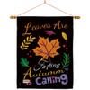Ornament Collection HS192044-BO-03 Leaves Fall Harvest & Autumn Decorative Vertical House Flag Set, 28" x 40", Thick Fabric view 1