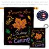 Ornament Collection HS192044-BO-03 Leaves Fall Harvest & Autumn Decorative Vertical House Flag Set, 28" x 40", Thick Fabric view 4