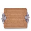 Arthur Court Metal American Eagle Handle Bamboo Wood Carving/Cheese Board Large Tray for Serving Meats or Appetizer 23 inch x 13.5 Wide view 2