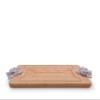 Arthur Court Metal American Eagle Handle Bamboo Wood Carving/Cheese Board Large Tray for Serving Meats or Appetizer 23 inch x 13.5 Wide view 4
