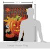 Breeze Decor HS192141-BO-03 Evil Pumpkin Fall Halloween Decorative Vertical House 28" x 40", Large Flag Set w Indoor Hanger view 2