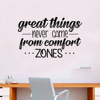 Boop Decals Comfort Zones Wall Decal Sticker Vinyl Art Bedroom Room Decor Teen Quote Inspirational Boy Girl Hike Nature Beautiful Adventure Tent Explore School Vacation Wanderlust Travel