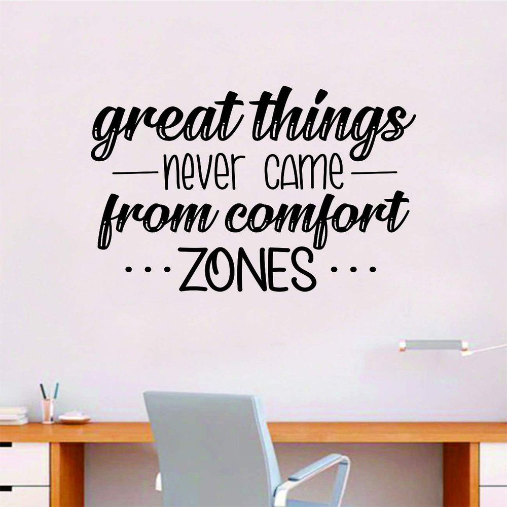 Boop Decals Comfort Zones Wall Decal Sticker Vinyl Art Bedroom Room Decor Teen Quote Inspirational Boy Girl Hike Nature Beautiful Adventure Tent Explore School Vacation Wanderlust Travel