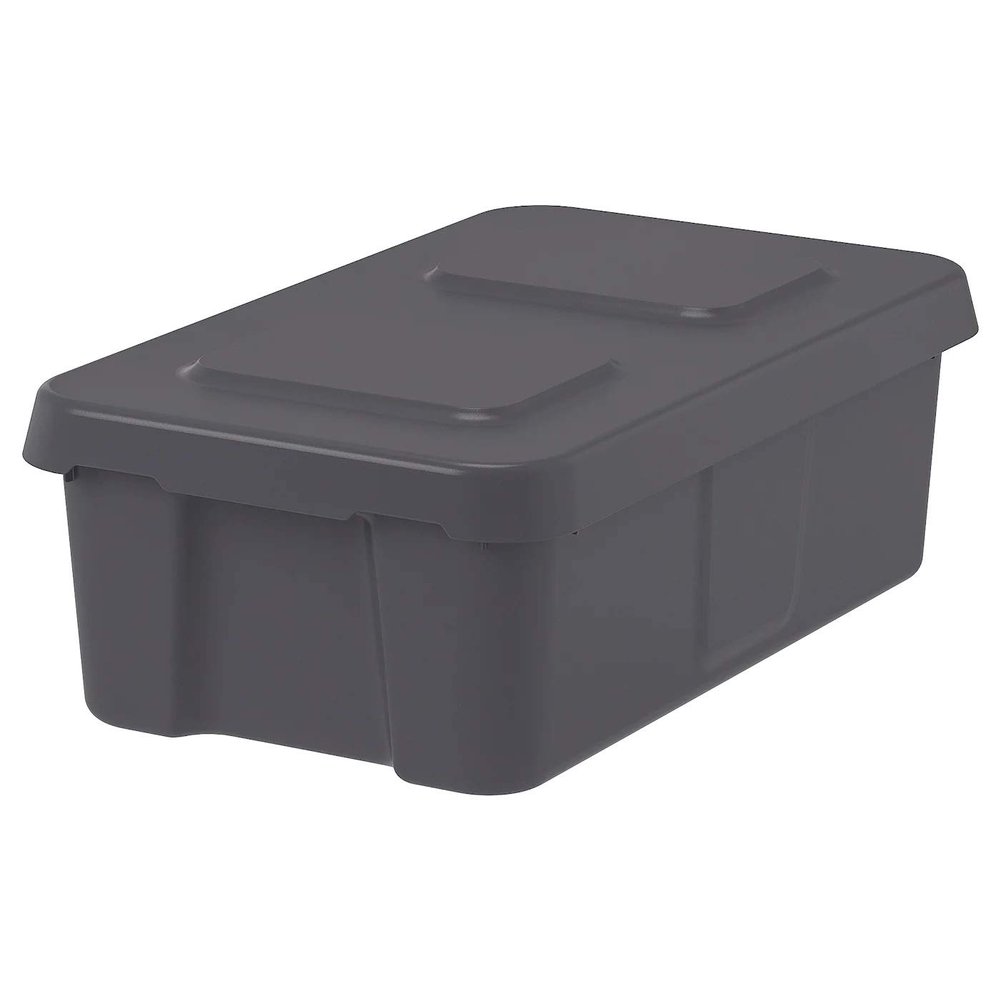 My Stylo Collection Box with Lid, In/Outdoor, Dark Grey, Assembled Size: Width: 27 cm Depth: 45 cm Height: 15 cm
