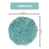 Home Weavers Bella Jersey Shaggy Rug  Soft Foldable 3' Round Aqua Rug for Dorm Rooms, Apartments, or Bedrooms  Cozy and Easy to Clean view 2