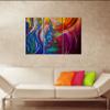 Big 3 Piece Abstraction Wall Art Decor Picture Painting Poster Print on Canvas Panels Pieces - Creative Theme Wall Decoration Set - Red Wall Picture for Creative Space 22 by 33 in view 4