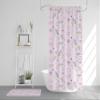 CB Smiles Unicorn Shower Curtain Girly Shower Curtains Unicorns Shower Curtain Girls Shower Curtains Kids Rainbow Shower Curtains Pink Shower Decor (W/21x34 Bath Mat) view 3