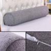 Aowufan Solid Color Round Neck Pillow Candy Pillow Long Leg Pad Foot Pillow Throw Pillow Cervical Pillow Cylindrical Sofa Cushion (Dark Grey, 23.62"*5.9") view 2